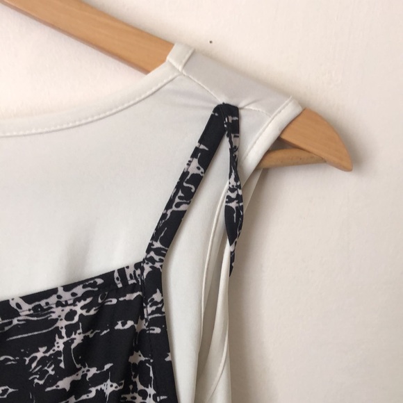 Korean Street Fashion Black and White Summer Dress - Picture 3 of 5